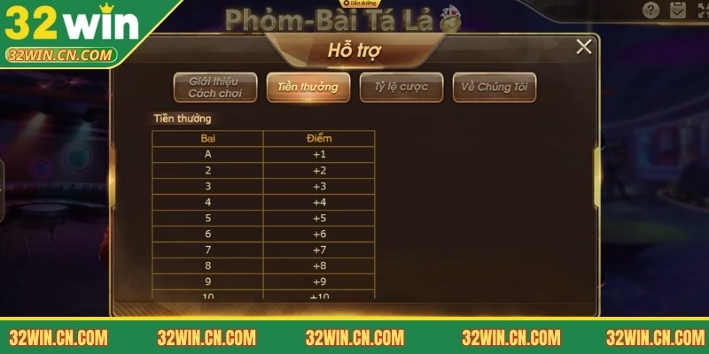 Quy tắc tính điểm trong trò bài Phỏm online